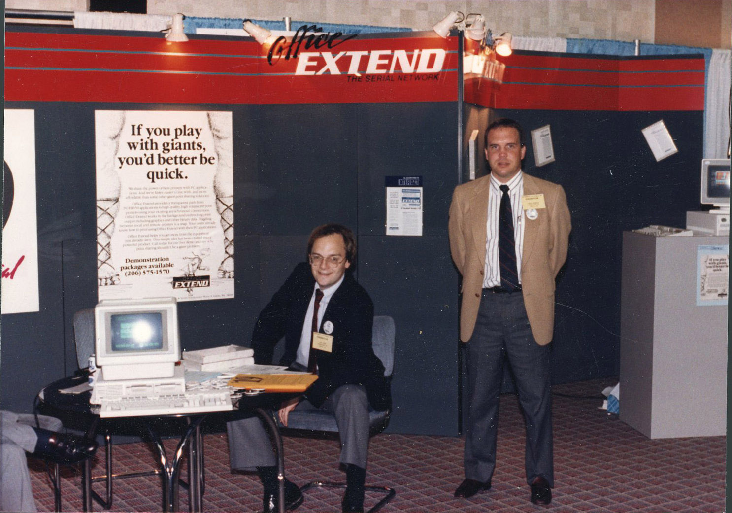 Jeff and Craig at the 1990 Interex Convention and Tradeshow